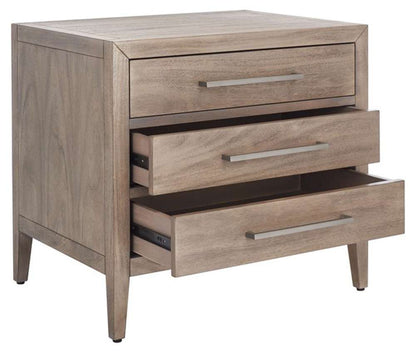 Safavieh - Ariella 3 Drawer Wd Nightstand - Light Brown - SFV7703B veiw 4