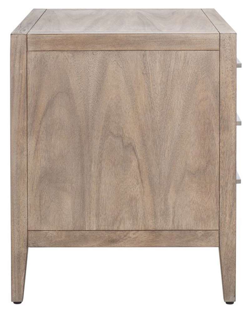 Safavieh - Ariella 3 Drawer Wd Nightstand - Light Brown - SFV7703B veiw 5