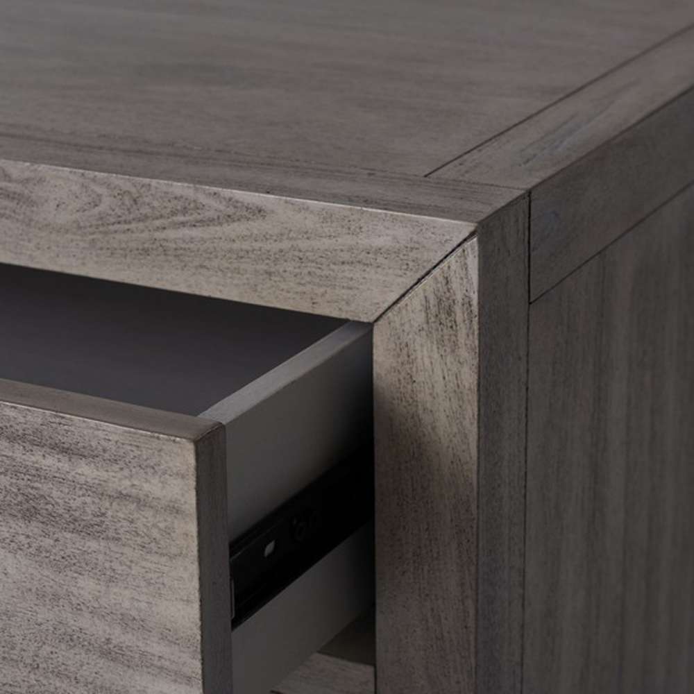 Safavieh - Ariella 3 Drawer Wd Nightstand - Light Grey - SFV7703C veiw 2