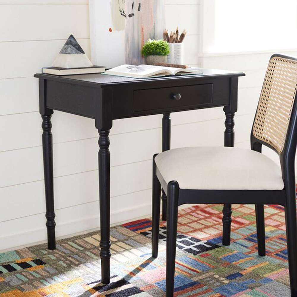 Safavieh - Arina 1 Drawer Desk - Black - DSK5710C veiw 2