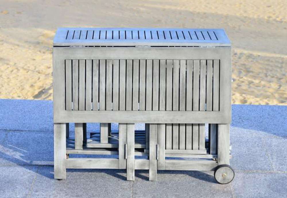 Safavieh - Arvin Table/Chair Set - Grey - PAT7001B veiw 3