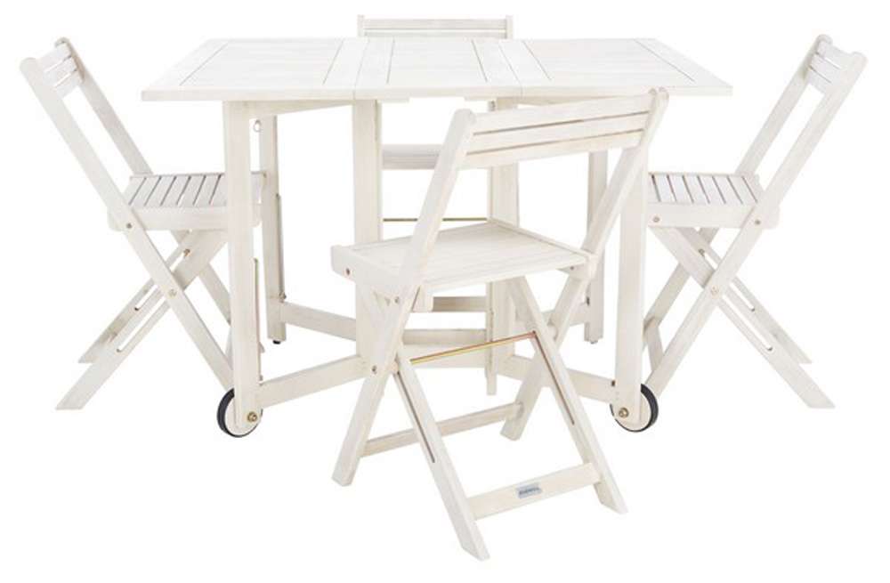 Safavieh - Arvin Table/Chair Set - White - PAT7001D veiw 1