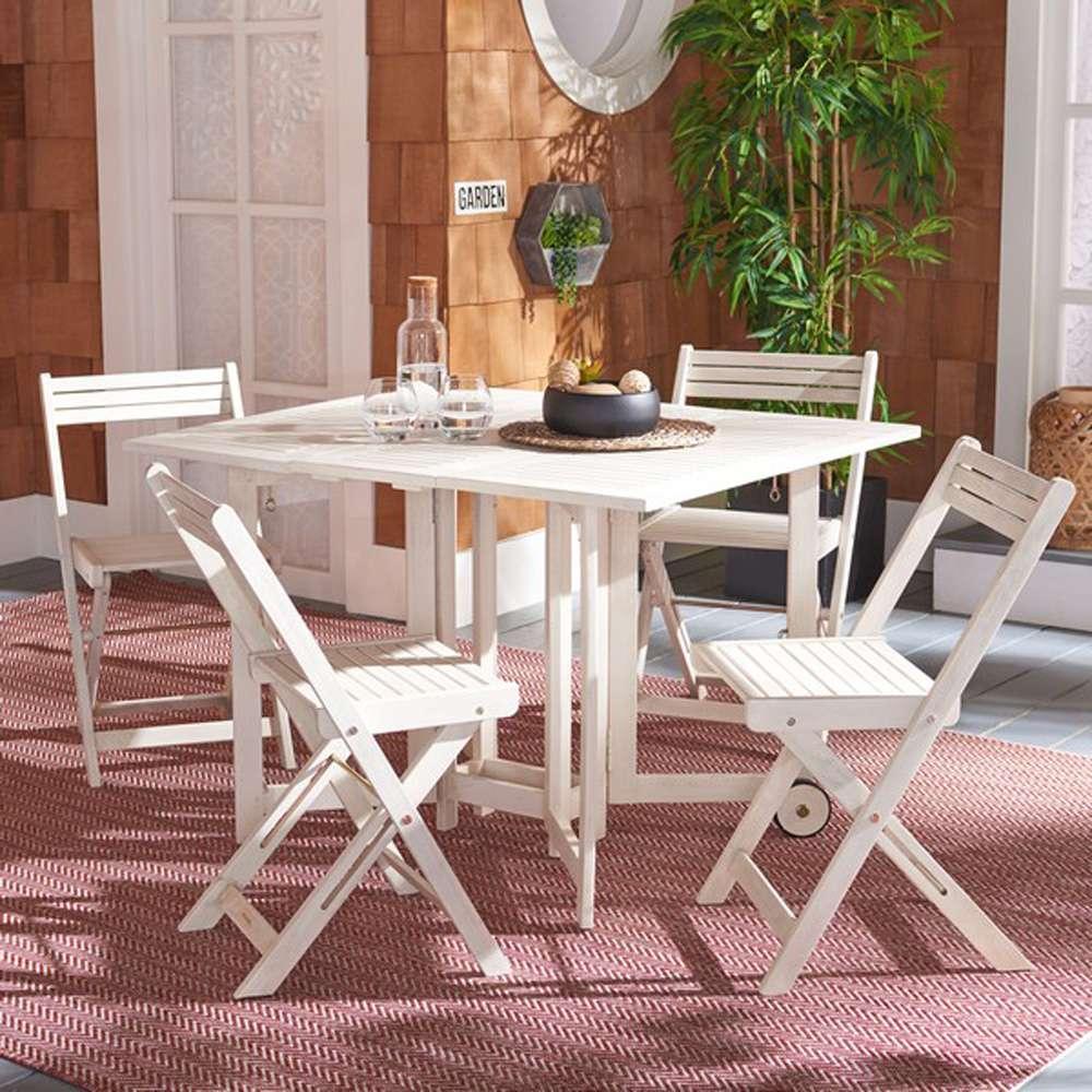 Safavieh - Arvin Table/Chair Set - White - PAT7001D veiw 2