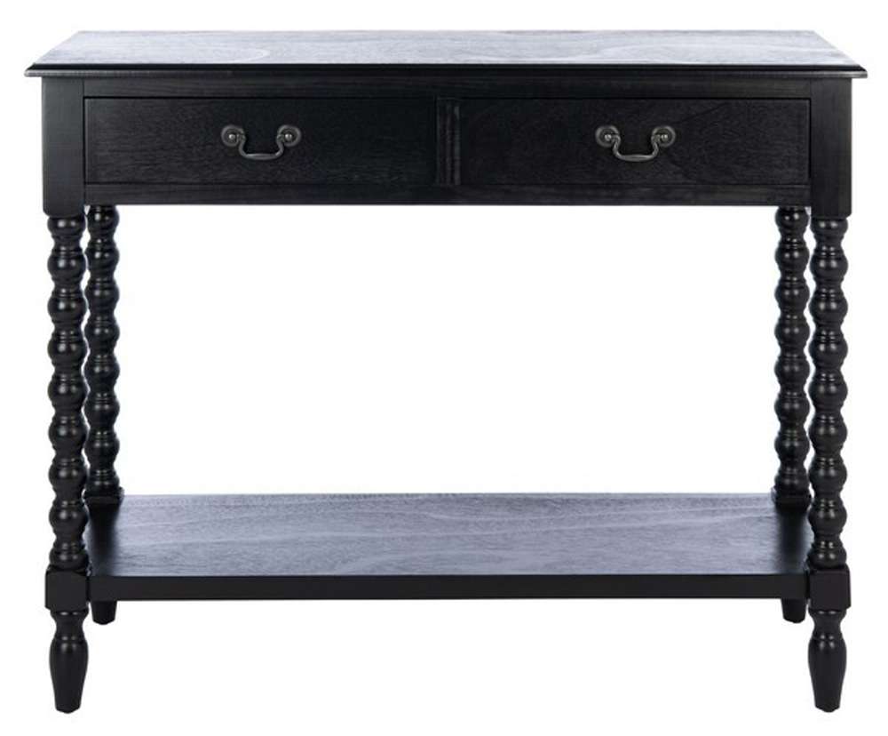 Safavieh - Athena 2 Drawer Console Table - Black - CNS5702B veiw 1