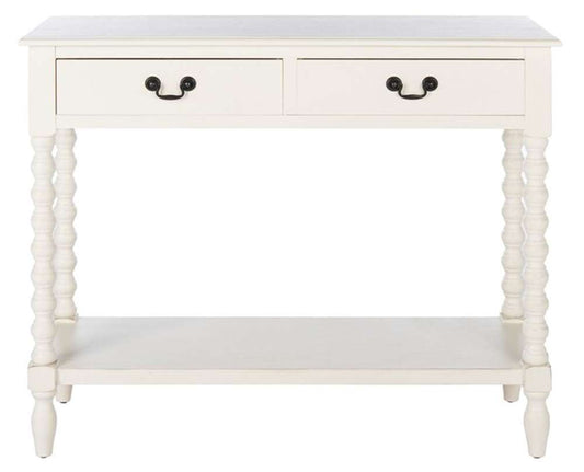 Safavieh - Athena 2 Drawer Console Table - Distressed White  - CNS5702A veiw 1