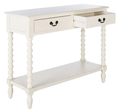 Safavieh - Athena 2 Drawer Console Table - Distressed White  - CNS5702A veiw 3