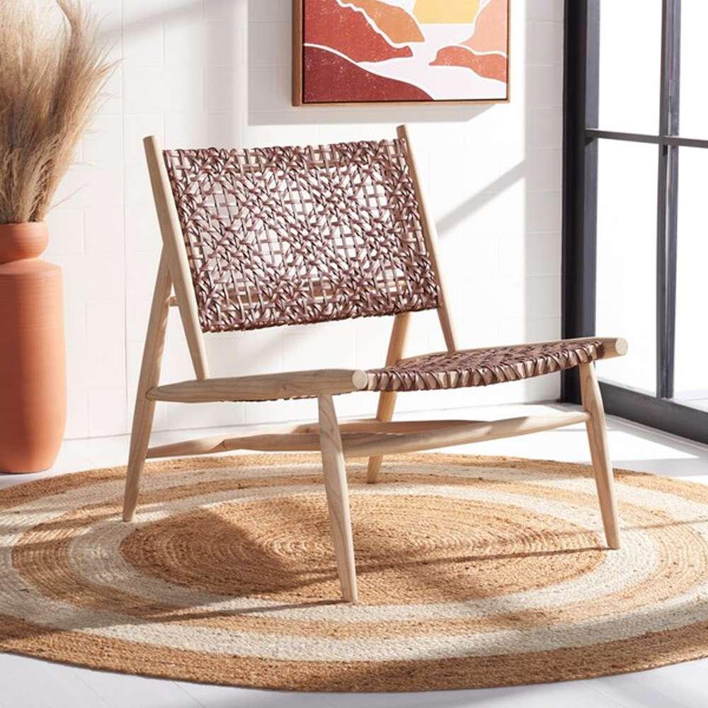 Safavieh - Bandelier Accent Chair - Cognac - Natural - ACH1000F veiw 2