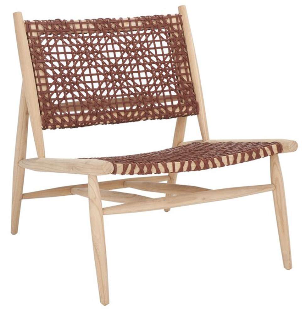Safavieh - Bandelier Accent Chair - Cognac - Natural - ACH1000F veiw 3