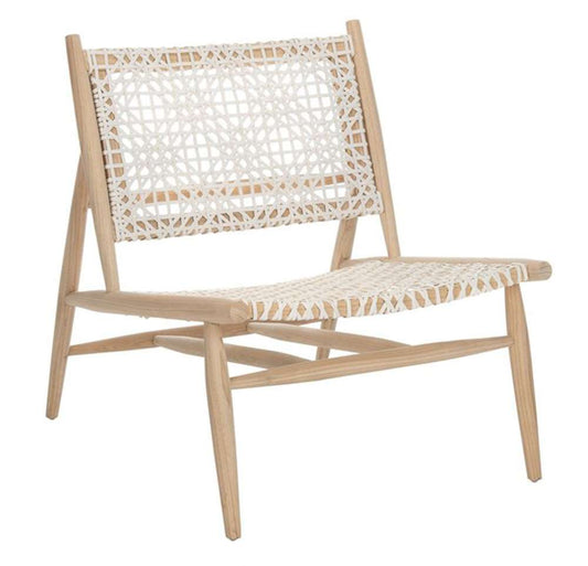 Safavieh - Bandelier Accent Chair - Light Natural - White - ACH1000D veiw 2