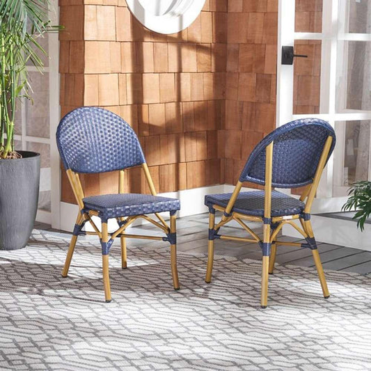 Safavieh - Barrow Side Chair - Navy  (Set of 2) - FOX5203D-SET2 veiw 2