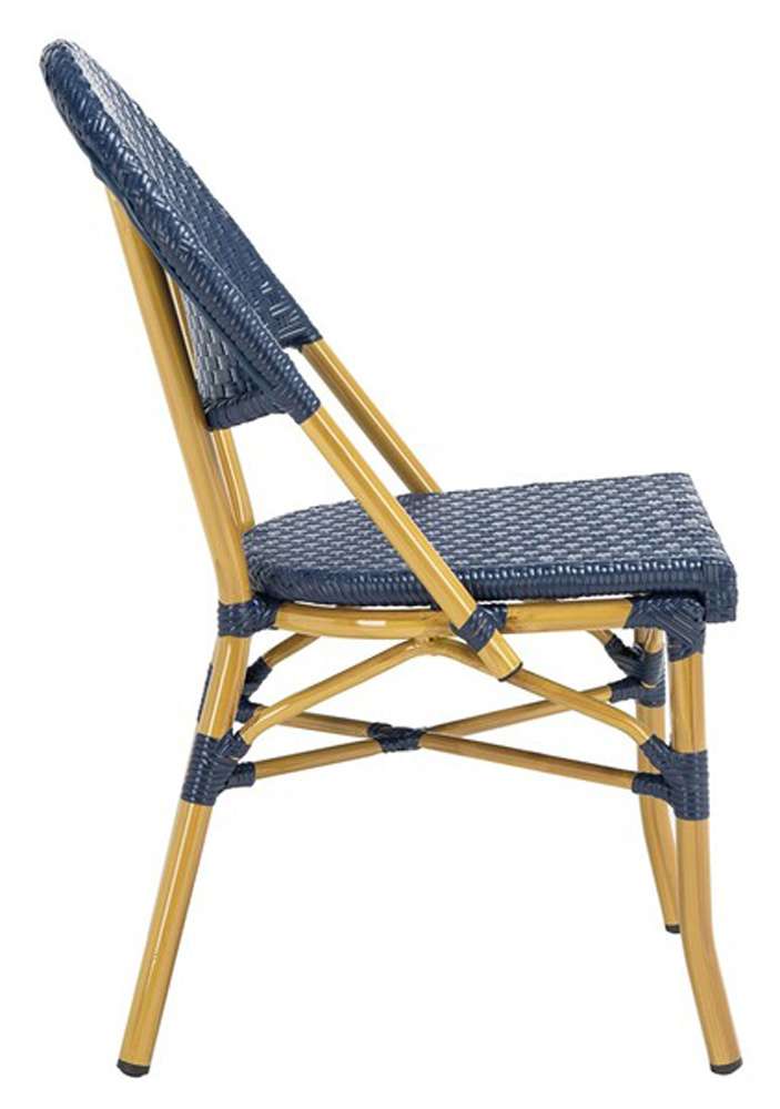 Safavieh - Barrow Side Chair - Navy  (Set of 2) - FOX5203D-SET2 veiw 3