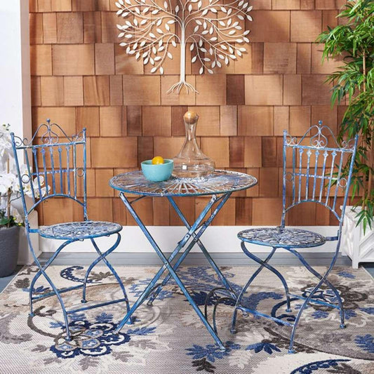 Safavieh - Belen Bistro Set - Mossy Blue  - PAT5020C veiw 2