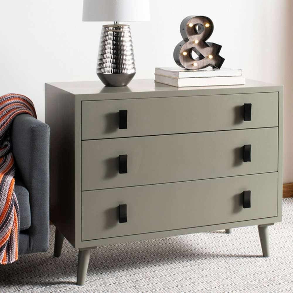 Safavieh - Blaize 3 Drawer Chest - Dark Grey - Black - CHS6601A veiw 2