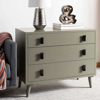 Safavieh - Blaize 3 Drawer Chest - Dark Grey - Black - CHS6601A veiw 2