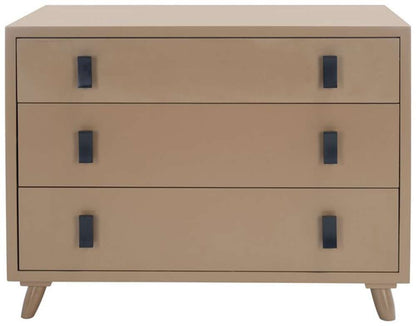 Safavieh - Blaize 3 Drawer Chest - Taupe - Black - CHS6601B veiw 1