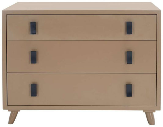 Safavieh - Blaize 3 Drawer Chest - Taupe - Black - CHS6601B veiw 1