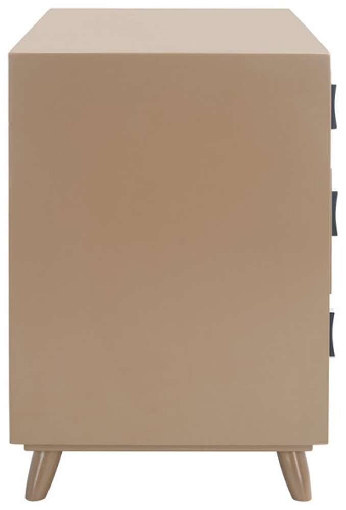 Safavieh - Blaize 3 Drawer Chest - Taupe - Black - CHS6601B veiw 3