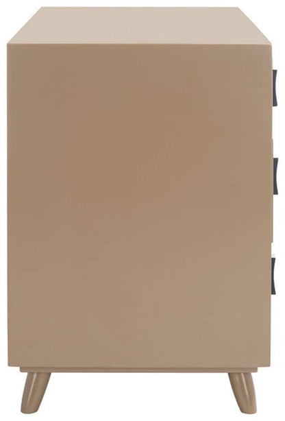 Safavieh - Blaize 3 Drawer Chest - Taupe - Black - CHS6601B veiw 3