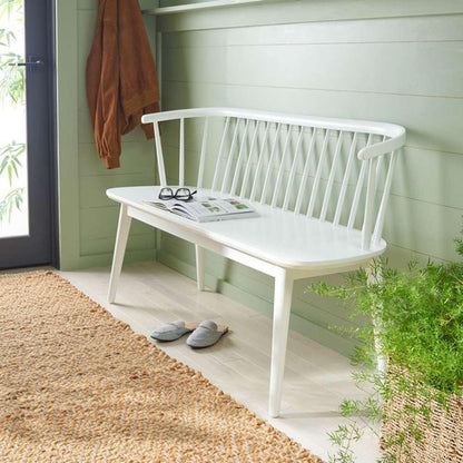 Safavieh - Blanchard Spindle Bench - White - BCH8500B veiw 2