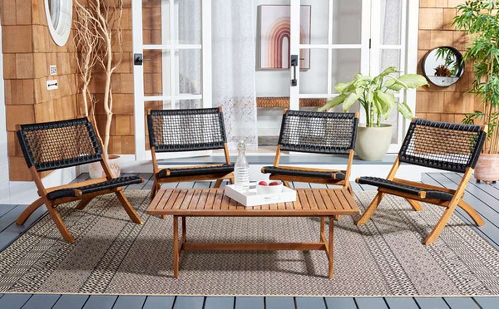 Safavieh - Blaze Living Set - Natural - Black - PAT7080E veiw 3