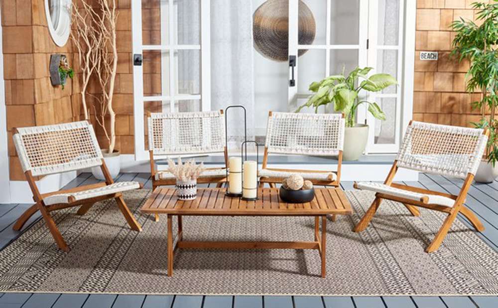 Safavieh - Blaze Living Set - Natural - White - PAT7080D veiw 3