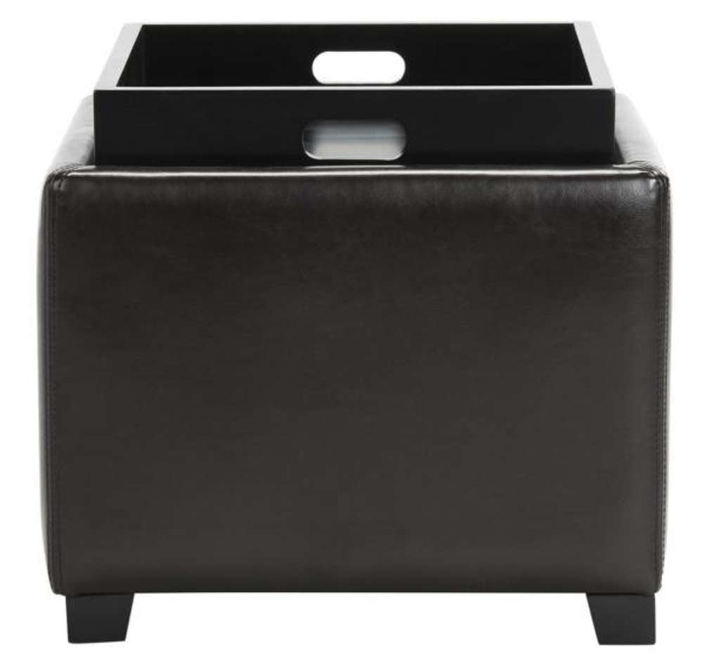 Safavieh - Bobbie Ottoman - Brown - HUD4006E veiw 1