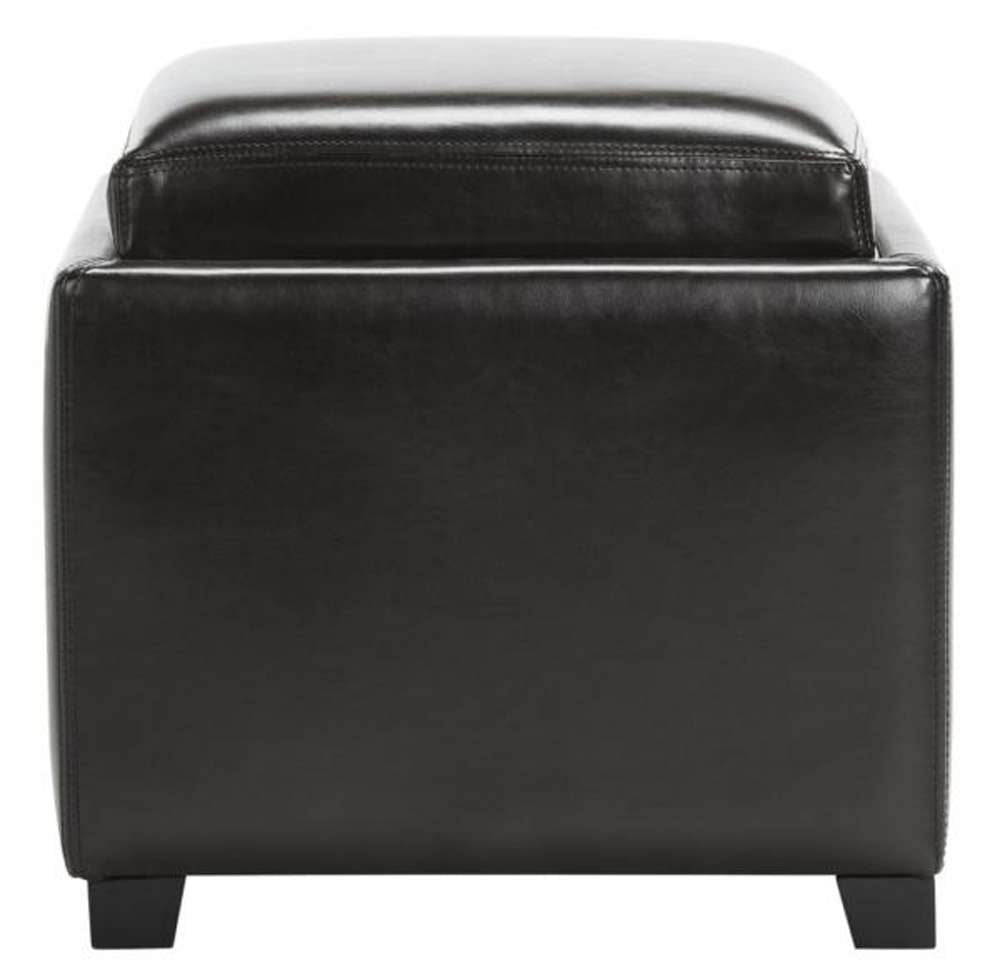 Safavieh - Bobbie Ottoman - Brown - HUD4006E veiw 2