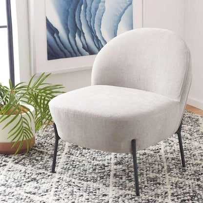 Safavieh - Brax Petite Slipper Chair - Light Grey - ACH5101B veiw 2