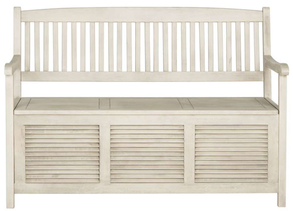 Safavieh - Brisbane Bench - Distressed - White - PAT7017C veiw 1