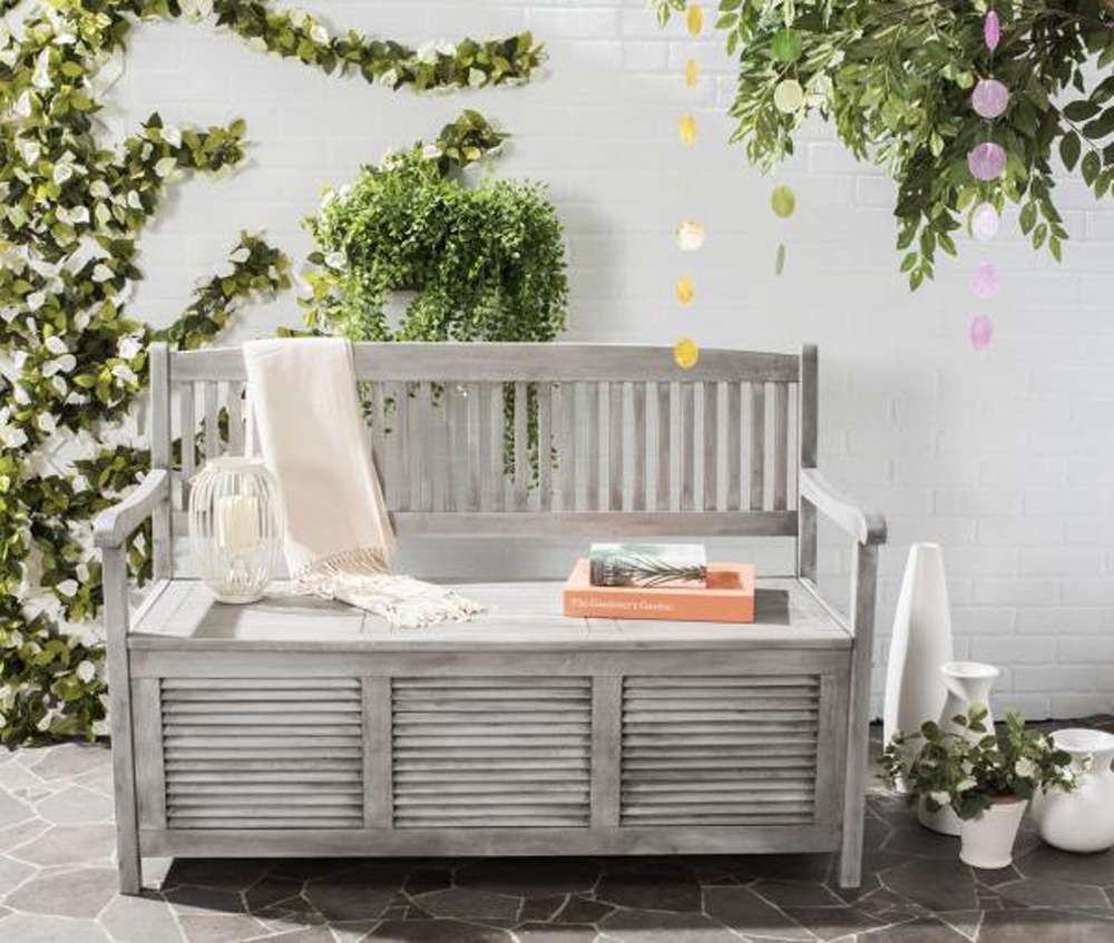 Safavieh - Brisbane Bench - Grey - PAT7017A veiw 2