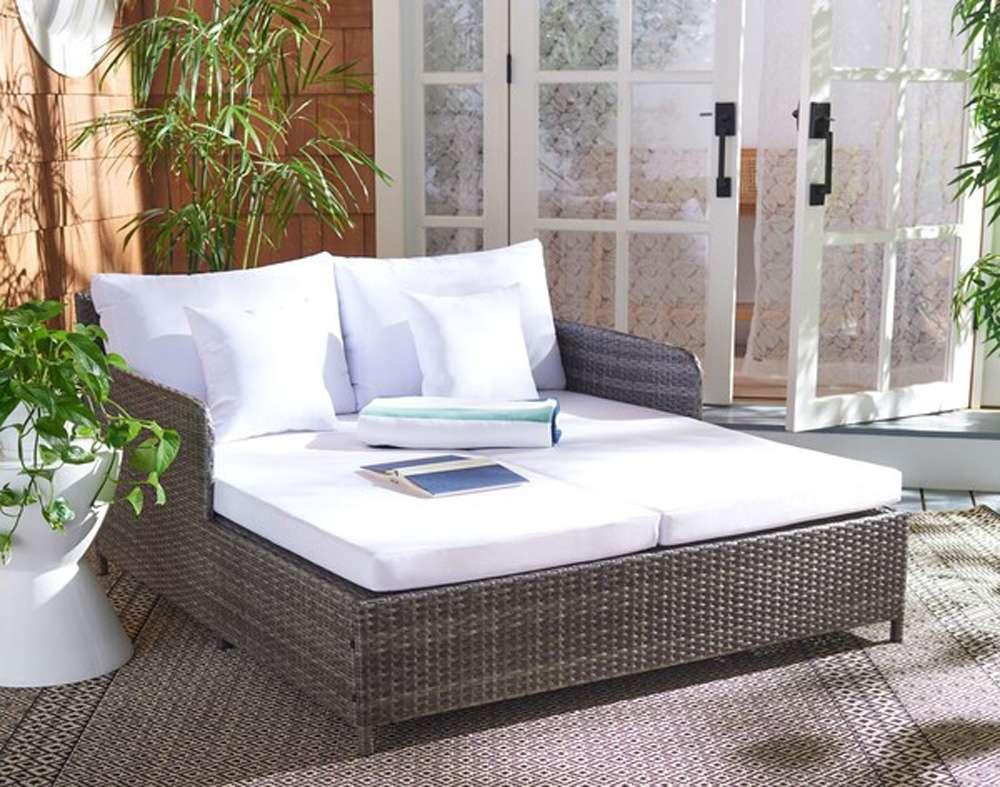 Safavieh - Cadeo Daybed - Grey Brown - White - PAT7500C veiw 2