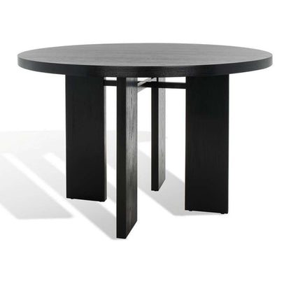 Safavieh - Calamaria Round Wood Dining Table Table - Black - SFV2135B veiw 4