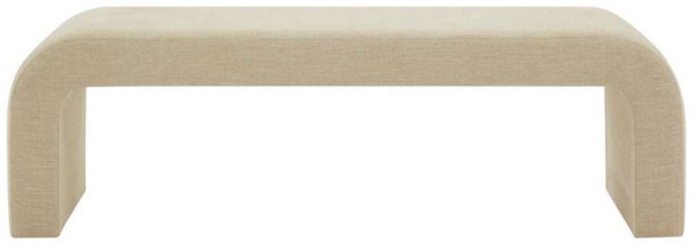 Safavieh - Caralynn Upholstered Bench - Beige - SFV5027I veiw 1