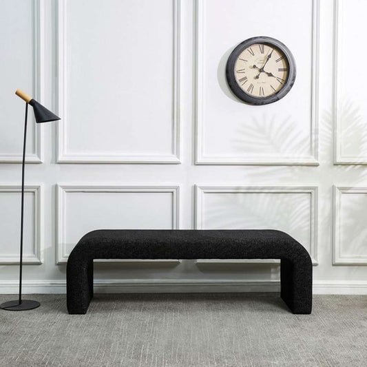 Safavieh - Caralynn Upholstered Bench - Black - SFV5027J veiw 2
