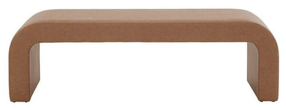 Safavieh - Caralynn Upholstered Bench - Camel - SFV5027H veiw 1