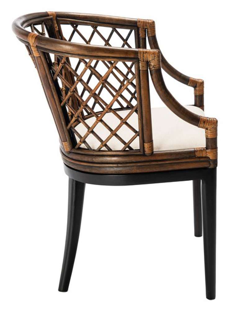 Safavieh - Carlotta Arm Chair - Brown - Black - SEA4013C veiw 3
