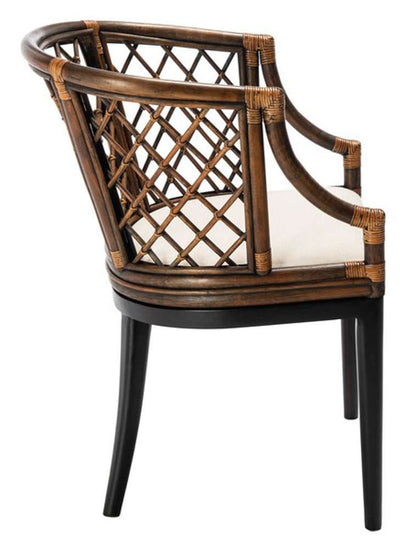 Safavieh - Carlotta Arm Chair - Brown - Black - SEA4013C veiw 3
