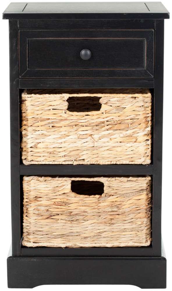 Safavieh - Carrie Side Table - Distressed Black  - AMH5700B veiw 1