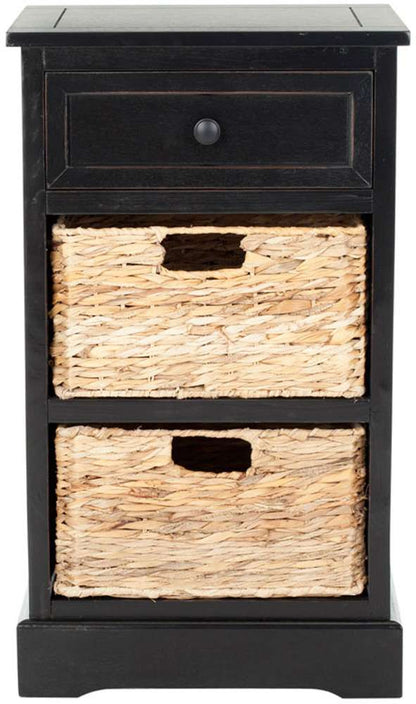 Safavieh - Carrie Side Table - Distressed Black  - AMH5700B veiw 1