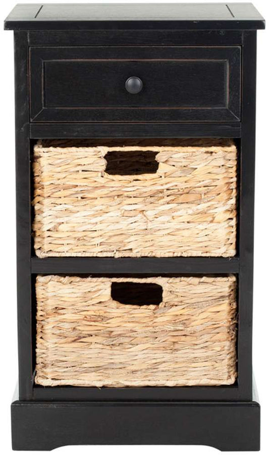 Safavieh - Carrie Side Table - Distressed Black  - AMH5700B veiw 1