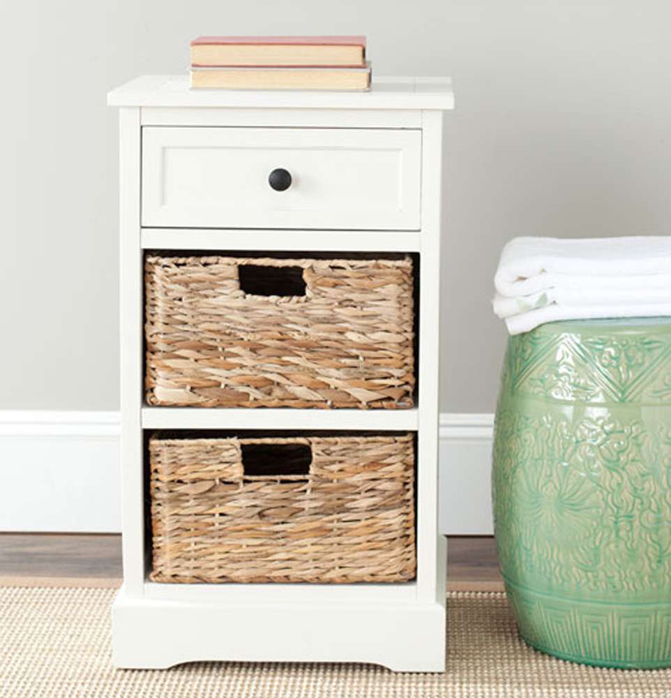 Safavieh - Carrie Side Table - Distressed Cream  - AMH5700C veiw 2