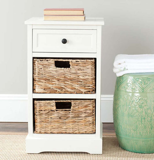 Safavieh - Carrie Side Table - Distressed Cream  - AMH5700C veiw 2