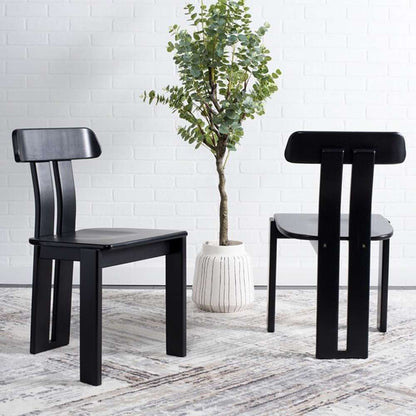 Safavieh - Cayde Wood Dining Chair - Black - DCH8801C veiw 2