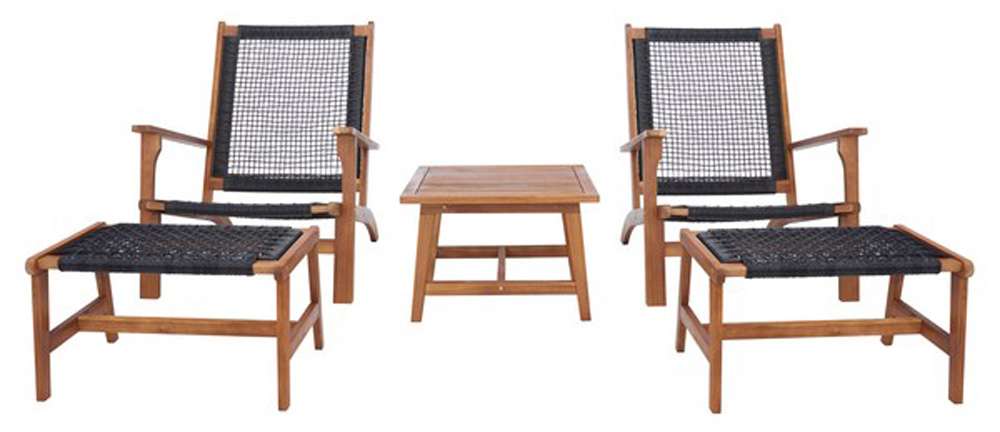 Safavieh - Chantelle Living Set - Natural - Black - PAT7076E veiw 1
