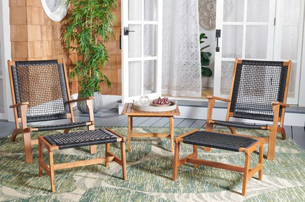 Safavieh - Chantelle Living Set - Natural - Black - PAT7076E veiw 3