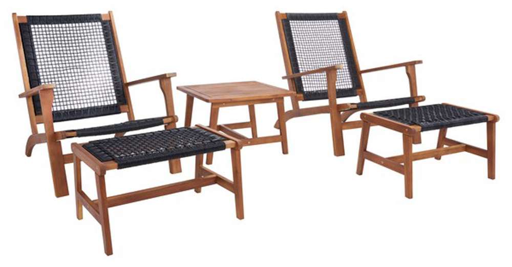 Safavieh - Chantelle Living Set - Natural - Black - PAT7076E veiw 4