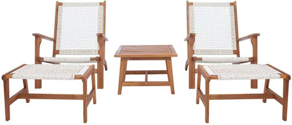 Safavieh - Chantelle Living Set - Natural - White - PAT7076D veiw 1