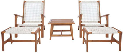 Safavieh - Chantelle Living Set - Natural - White - PAT7076D veiw 1