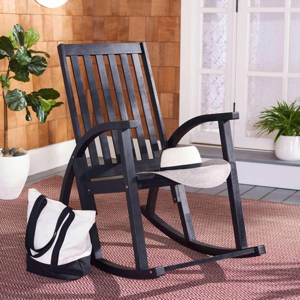 Safavieh - Clayton Rocking Chair - Black - PAT7003D veiw 2