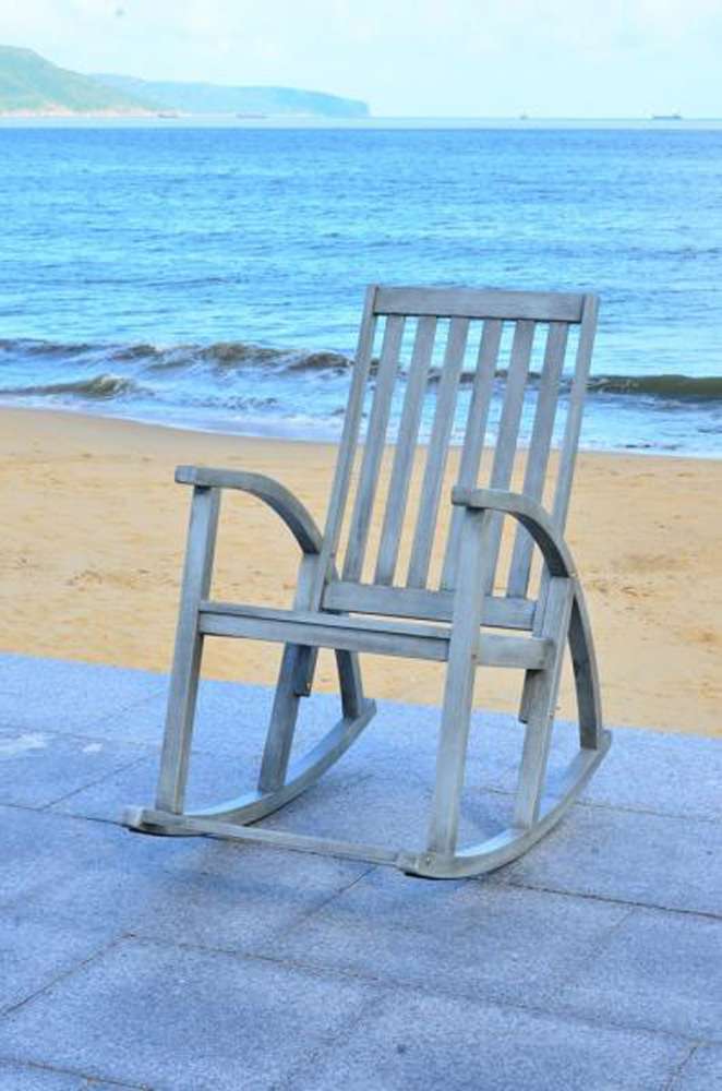 Safavieh - Clayton Rocking Chair - Grey - PAT7003B veiw 2